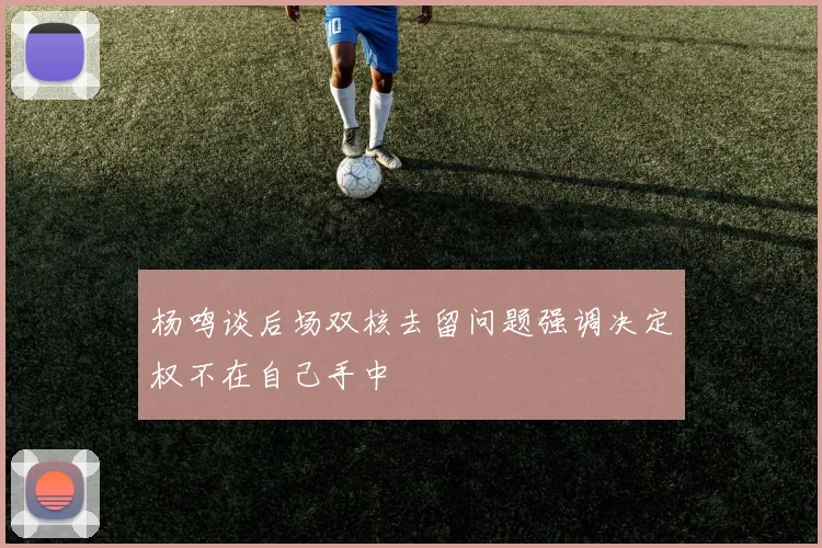 杨鸣谈后场双核去留问题强调决定权不在自己手中